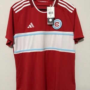 Adidas Chicago Fire Soccer Jersey Red MLS Football IP6002 Women 2XL